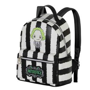 Mochila Beetlejuice Stripes-Heady, blanca - Product Image 1