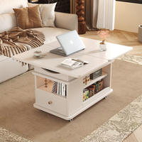 Table basse pliante en bois massif de noyer, chariot de service, table d'appoint de salon, table d'angle mobile, meuble d'appoint de canapé domestique