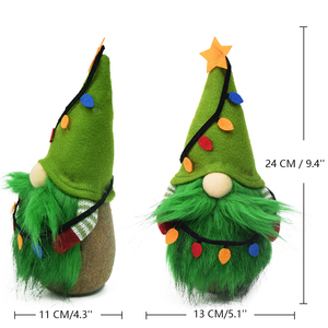 Gnomo Natalizio <span class=keywords><strong>in</strong></span> <span class=keywords><strong>Feltro</strong></span> Verde Gonk da 24 cm, Decorazione Vintage per le Feste di Natale 2026, Regalo di Natale - Product Image 4