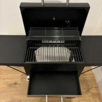 Gril de charbon de bois de BBQ en acier carré de jardin de qualité supérieure moderne Offre Spéciale nouveau design