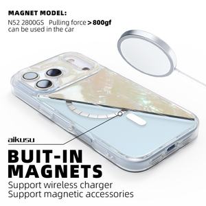 Aikusu – Coque de téléphone portable personnalisée en coquillage de haute qualité pour iPhone 17, 16, 15, 14, 13, 12 Pro Max (vente en gros) - Product Image 4