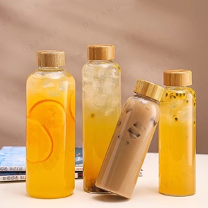 Công Suất Lớn Du Lịch Chai Nước Thủy Tinh 300Ml 420Ml <span class=keywords><strong>500Ml</strong></span> 550Ml 700Ml 1000Ml Borosilicate Chai Thủy Tinh Với Nắp Thép Không Gỉ - Product Image 4
