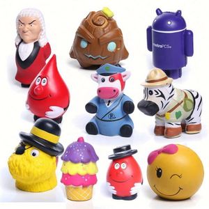 Pelota Antiestrés Personalizable de Espuma PU Suave con Forma de Animal de Dibujos Animados, Regalos Promocionales para Eventos Corporativos, Juguetes Promocionales OEM - Product Image 4