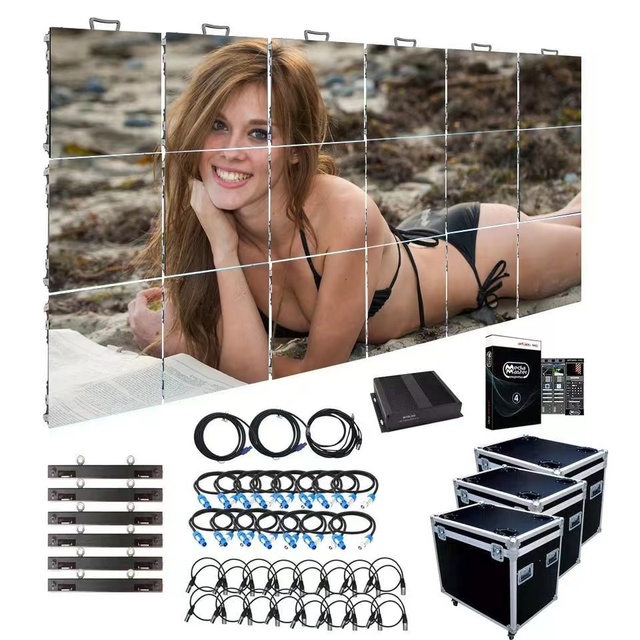 Portable Die-Casting Aluminum P2.976 SMD1415 IP65 LED Video Wall 500x500 | Indoor Outdoor Rental LED Screen Display