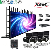 Pantalla LED de alquiler para exteriores de paso fino P2.604, telón de fondo para bodas, escenario para conciertos, pantalla de video para eventos, HDR10+, IP65, impermeable, 8K