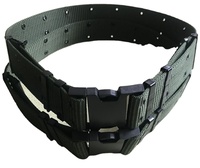 Ceinture en coton vert clair de 5.5cm fabriquée en usine chinoise avec boucle en plastique pour l'étranger