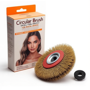 Circular <b>Brush</b> 125x25 Mm Steel Wire Abrasive For Metal Polishing - Product Image 2