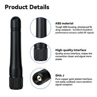 Antenne LoRa 868 MHz 915 MHz en caoutchouc à gain élevé, mini antenne WiFi pour passerelle IoT et comptage intelligent