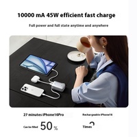 Anker S1 45W 10000mAh Pengisi Daya Portabel Cepat Ringan Power Bank Kabel Data USB-A Tipe-C 70CM untuk USB Ganda Layar LED