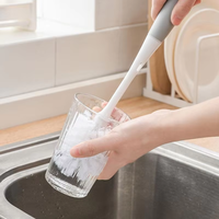 Sal sikat botol susu bayi 31*6 cm, alat cuci gagang piring dapur multifungsi aman tidak beracun