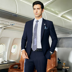 Erkekler İçin Otel Resepsiyon Müdürü Takımı, İş Resmi Blazer Ceket Pantolon Seti, Konaklama Üniforması, Özel Dikim - Product Image 1