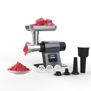 Hachoir à viande électrique domestique et professionnel transfrontalier, fonctionnement silencieux, moteur DC, construction en acier inoxydable, vitesses réglables - Product Image 1