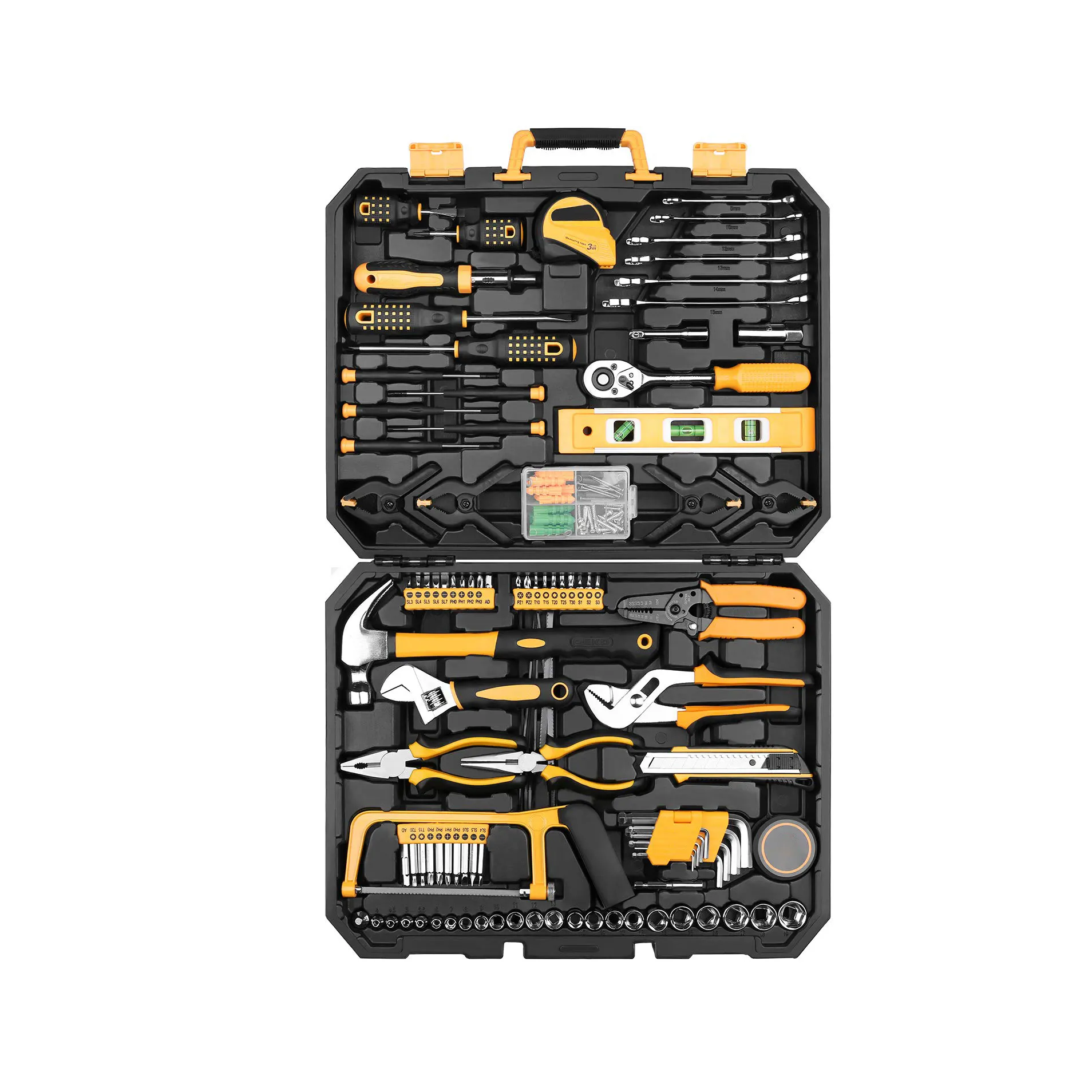 168 Stuk Dopsleutel Auto Reparatie Tool Combinatie Pakket Gemengde Tool Set Hand Tool Kit Met Plastic Toolbox Opslag Case