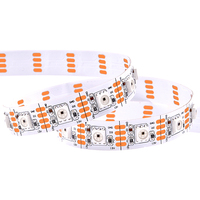 Lampu Strip LED Digital RGB GS8208 12V DC, 60 LED, Lebar 10mm, Dapat Diatur Secara Individual