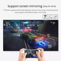 Mini projecteur LED TouYinger X21 X20, projecteur 720P 1080P FHD, mise en miroir, vidéo Full HD, téléviseur LCD portable, home cinéma
