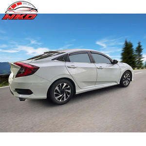 Déflecteurs de vitres latérales pour Honda Civic berline 16-21, en PC injecté, à encastrer, protection des portières de voiture - Product Image 2