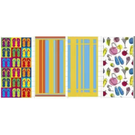 Premium <b>Luxury</b> Custom <b>Beach</b> <b>Towels</b> Eco-Friendly Jacquard Design Quick Dry Printed Logo Exclusive Summer Bag Included 25C203002 - Product Image 1