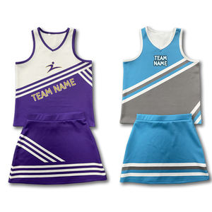 Uniformes de animadora personalizados de alta calidad para mujeres Últimos diseños con técnicas impresas - Product Image 6