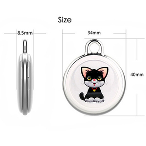 Dispositif anti-perte rond, localisateur intelligent pour animaux de compagnie - Product Image 1