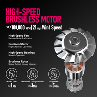 Sèche-cheveux professionnel FirePhoenix M2, vente en gros OEM, moteur ionique sans balais 1875W, léger 430g, séchage rapide, prise US 125V