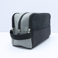 Organisateur de maquillage de voyage léger, imperméable, à fermeture éclair durable, avec logo personnalisé, grande capacité pour sacs, usage quotidien