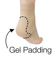 Chaussettes de compression rembourrées pour le tendon d'Achille, protection du talon, pour soulager la douleur de la bursite, semelle confortable