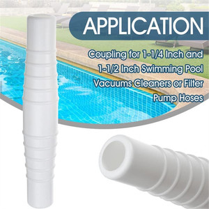 Raccord de tuyau de piscine 1-1/4 et 1-1/2 pouces pour les tuyaux de pompe et de filtre d'aspirateur - Product Image 1