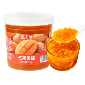 2kgの本物のフルーツマンゴーフルーツジャムとパルプ、ショップおよびリキュールストア用 - Product Image 2