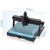 Máquina de Grabado y Fresado CNC4540, Kit CNC Completo, Gran Área de Trabajo, para Aficionados, Madera, Metal, Aluminio, USB