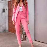 סיטונאי 2 חתיכות אופנה נשים פורמליות עסקי חליפת עיצוב אלגנטי גבירותיי משרד חליפות