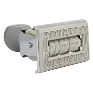 Tampon encreur dateur avec légende pour usage bureautique, en plastique et tampon encreur en mousse pour l'écriture de légendes - Product Image 5