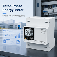 Compteur d'énergie 3P4W avec communication Modbus, classe de précision 0,5s, courant 5(100)A