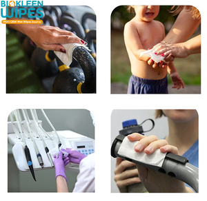Lingettes désinfectantes jetables Biokleen Custom Travel Pack 20ct pour les mains - Product Image 3