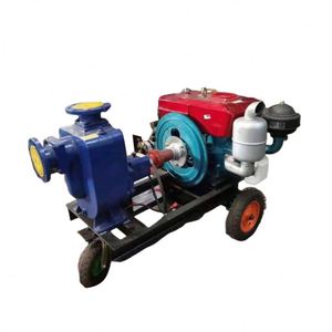 Bomba de Riego Agrícola Diésel Móvil con Remolque, Bomba Centrífuga Autocebante de Alta Presión para Aguas Residuales - Product Image 3