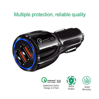 Lovebay — chargeur double Port USB pour voiture, Charge rapide 3.0, universel, compatible avec les téléphones Android et les chaînes
