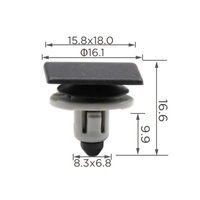 0OB016 Clip de moulage latéral de porte extérieure Pièces automobiles universelles Rivet en plastique Clips de voiture attaches et clip automatiques