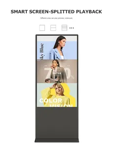Kiosque à écran tactile 1080P android vidéo lcd lecteur de publicité kiosque totem vertical affichage de signalisation à écran tactile numérique