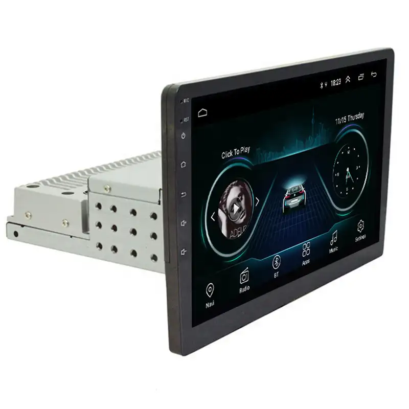 Универсальная Автомобильная Мультимедийная аудиосистема, DVD-плеер на Android, с сенсорным экраном, с GPS, Типоразмер 1Din, 9/10 дюймов