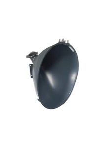 Raccord de tuyau de drainage rond en plastique noir avec bride de fixation et port de sortie - Product Image 5