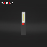 TOMAC Mini lampe de poche double lumière certifiée CE 200lm COB Main + 100lm SMD Torche compacte LED Lampe de poche pour le transport quotidien