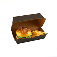 Boîte à sandwich en carton pour sushi, boîte thermique recyclable pour pâtisserie, emballage biodégradable, boîte à hamburger personnalisée
