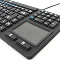Teclado de silicona médico industrial desinfectable lavable impermeable IP68 retroiluminado con panel táctil y teclas de función