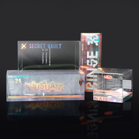 Boîte de présentation en plastique transparent PVC/PP personnalisée, givrée, imprimée, avec fermeture automatique, pliable, pour protection Funko, en PET transparent – Offre Spéciale