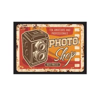 Maßgefertigtes 20x30 Retro Eisen-Logo Film-Wandmetallposter UV-Druck Chinesische Neujahrsdekoration