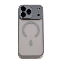 Casing HP HMJ Soft TPU PC Frosted Clear Warna-warni untuk iPhone 17 16 15 14 13 12 Pro Anti Benturan Magnetik Desainer Mewah