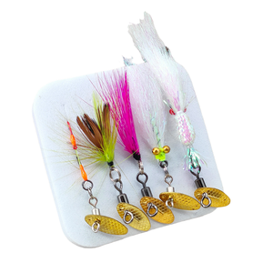 SNEDA Lot de 5 leurres de pêche à la mouche en PVC | Nymphes d'insectes réalistes avec hameçons pour la perche de brochet et la carpe - Product Image 2