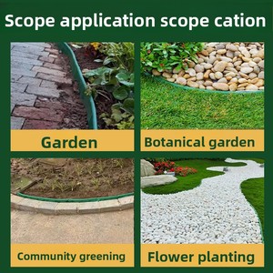 Bande de retenue paysagère en forme de L pour l'isolation des bords, barrière anti-herbe et anti-<span class=keywords><strong>pierre</strong></span> pour <span class=keywords><strong>jardin</strong></span> - Product Image 4