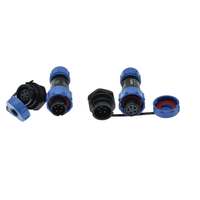 Connecteur étanche en plastique IP67, 2, 3, 4, 5, 7, 9 broches, SP13, SP17, SP21, SP29, connecteur circulaire étanche mâle/femelle pour câble