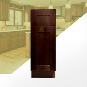Venta caliente pintura caramelo oscuro estilo coctelera gabinetes de cocina de madera maciza gabinete Base de cocina para EE. UU. Cocina mejora del hogar - Product Image 1