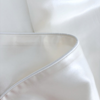 Parure de draps plats en soie de mûrier 100 % soyeuse et luxueuse, 19 mommes, noire, écologique, rafraîchissante, literie haut de gamme pour un meilleur sommeil